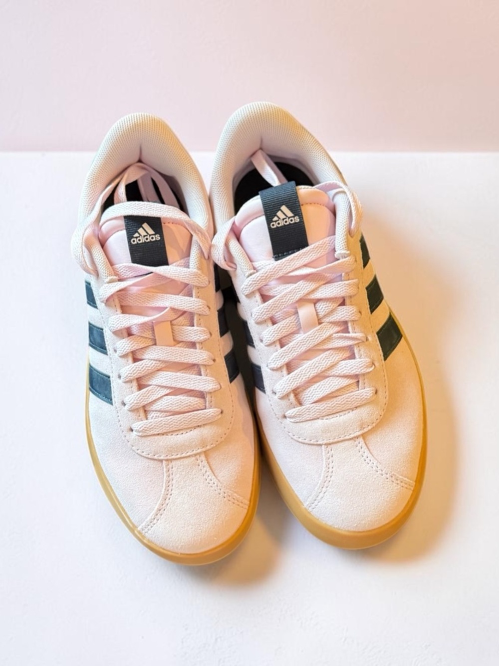 adidas Pink and Navy Women's VL Court 3.0